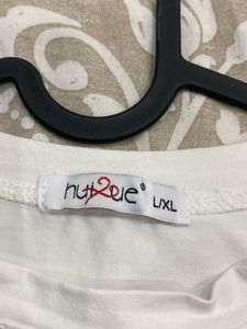 Fitted Stylish Top Off White