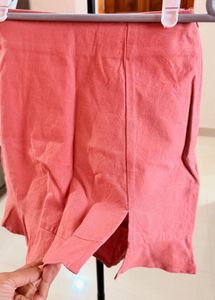 Chic Pink Ruffled Mini Skirt
