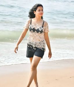 Beach Cover-Up Crochet Top