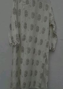 Printed White Kurti