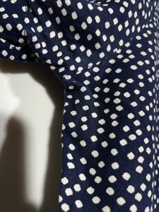 Women Blue Polka Dots Top |