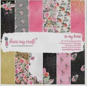 Dress My Craft Magnolias Scrapbook Paper