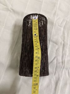 Brown Woven Vase/ Candle Holder