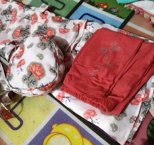 Floral Dress with Matching Leggings &amp; Bag