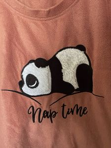 Cute Panda "Nap Time" Sleep Shirt