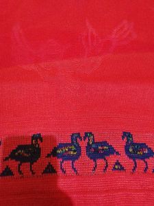 Charming Red Duck Print Sweater