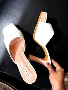 ELLE White Heels - Trendy &amp; Chic