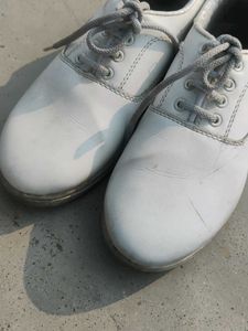 White Lancer School Shoes Size 5