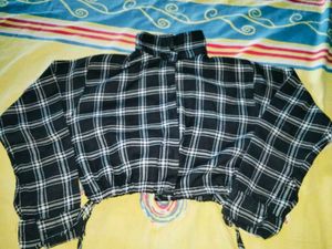 Stylish Plaid  crop top