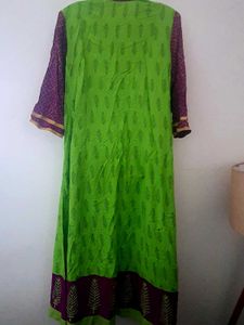 Green Purple Kurta