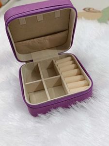 Purple Compact Jewelry Box