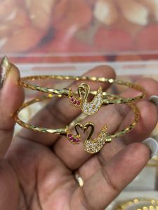 Gold Swan Bracelets