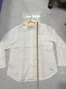 Tommy Bahamas 100% Linen Shirt with Shark 🦈