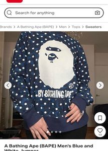 A Bathing Ape ABC Dot Head Crew Sweatshirt