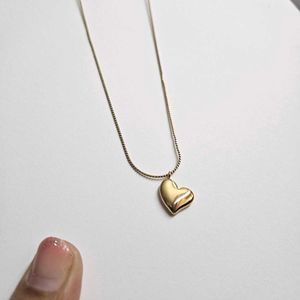 Gold Heart Anti-Tarnish Pendant Necklace