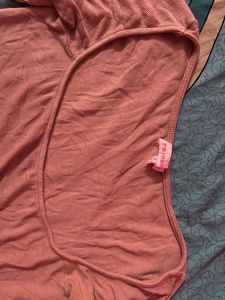 Peach Crop Top