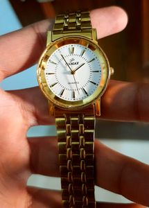 Branded Golden Watch For Men And Boys