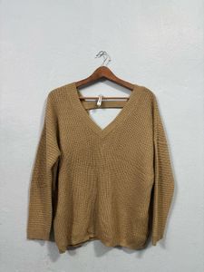 Cozy V-Neck Knit Sweater