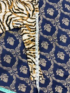 Stylish Tiger Print One-Shoulder Top
