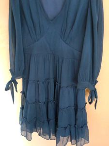 navy cute party dress
