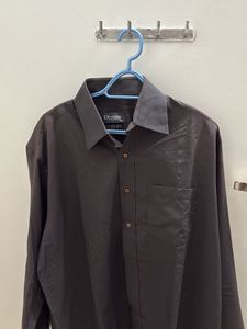 Men's Brown Long Sleeve Shirt