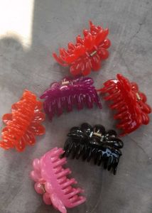 Assorted Flower Claw Clips Set 3