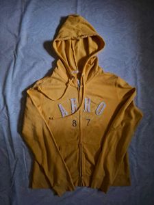 Yellow Aeropostale Zip Hoodie
