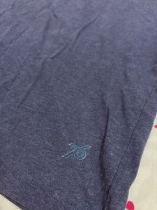 Men's Blue V-Neck T-Shirt