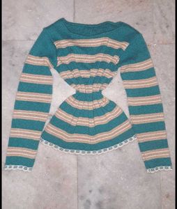 Striped  Long Sleeve sweater top
