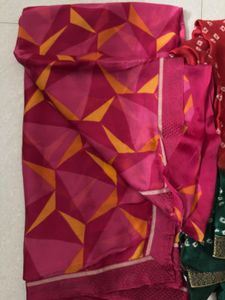Vibrant Geometric &amp; Bandhani Sarees