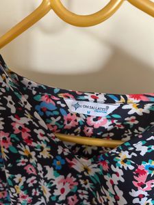 Flared Floral Milti Colour Mini Dress