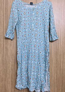 Cute Blue Printed Kurta
