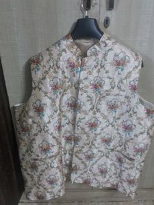 Men's Floral Nehru Jacket 3xl