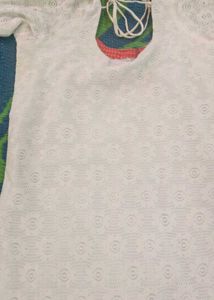 White Chikankari Kurta isske sath full set