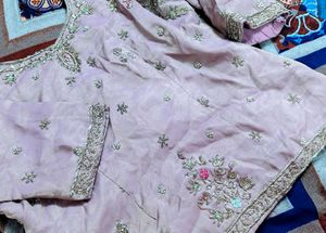 dabka Embroidered Lehenga Choli Set