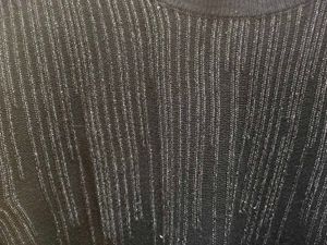 Sparkly Striped Black Top