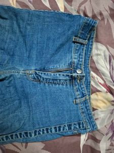 High-Waisted Wide-Leg Snap Button Jeans