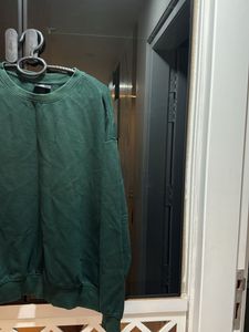 H&amp;M Women Pullover Green Crewneck, Bust-40/42