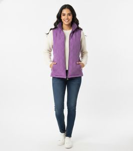 Purple Quilted Vest
