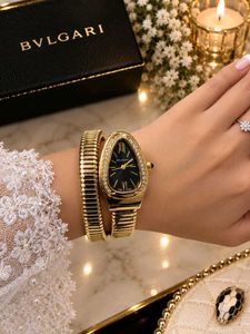 Elegant Gold Bvlgari Watch with Diamond Accents