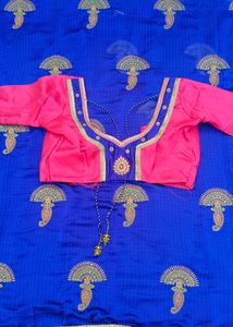 navy blue colour  beautiful saree