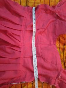 Girl's Festive Pink Anarkali Dress