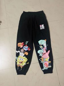 SpongeBob Cartoon Print Joggers