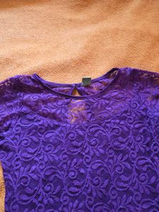 Purple Lace Dress - Perfect for Parties