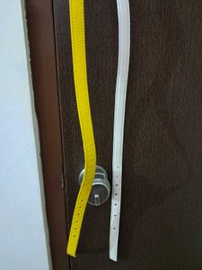 Combo: White And Yellow Slim Belt