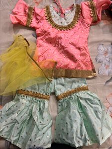 Sharara Suit For 1 Year Old Girl