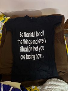 Black Graphic Print T-shirt