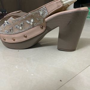 Embellished Wedge Sandals
