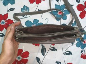 Gray Crossbody Bag