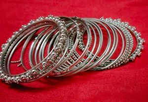 Silver Oxidised Bangles